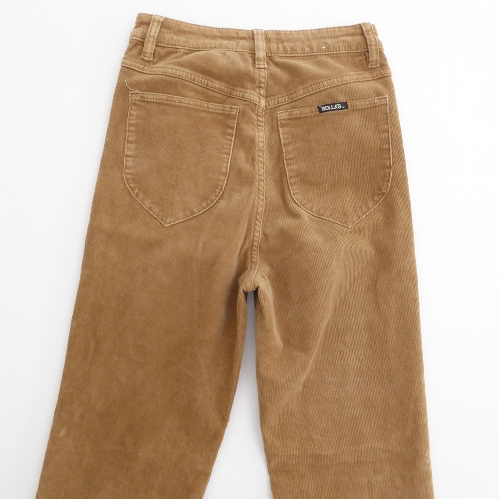 Rolla's Women Dusters Bootcut Tan Corduroy High Rise Slim Bootcut 26 - Picture 5 of 12